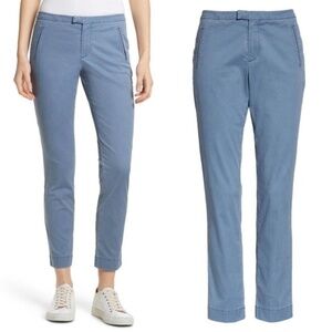 ATM Anthony Thomas Melillo Women’s Chambray Chino Blue Ankle Straight Pants sz 8